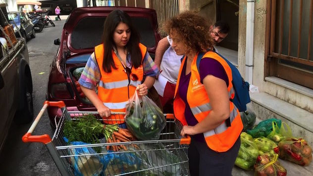 Charity Boroume works with many hotels and venues to collect spare food and distribute it to the needy